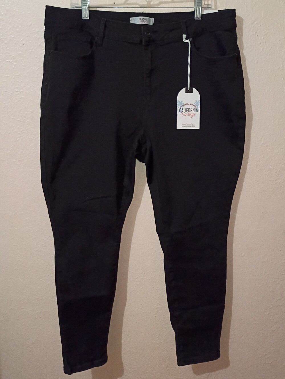 NWT California Vintage Size 20 Black Skinny Jeans